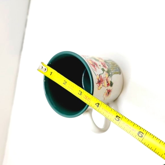 Vintage 1991 Polpourri Press  Pansy Bouquet Christina Flower Mug Unused - Picture 7 of 8